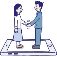 woman-and-man-shake-hands